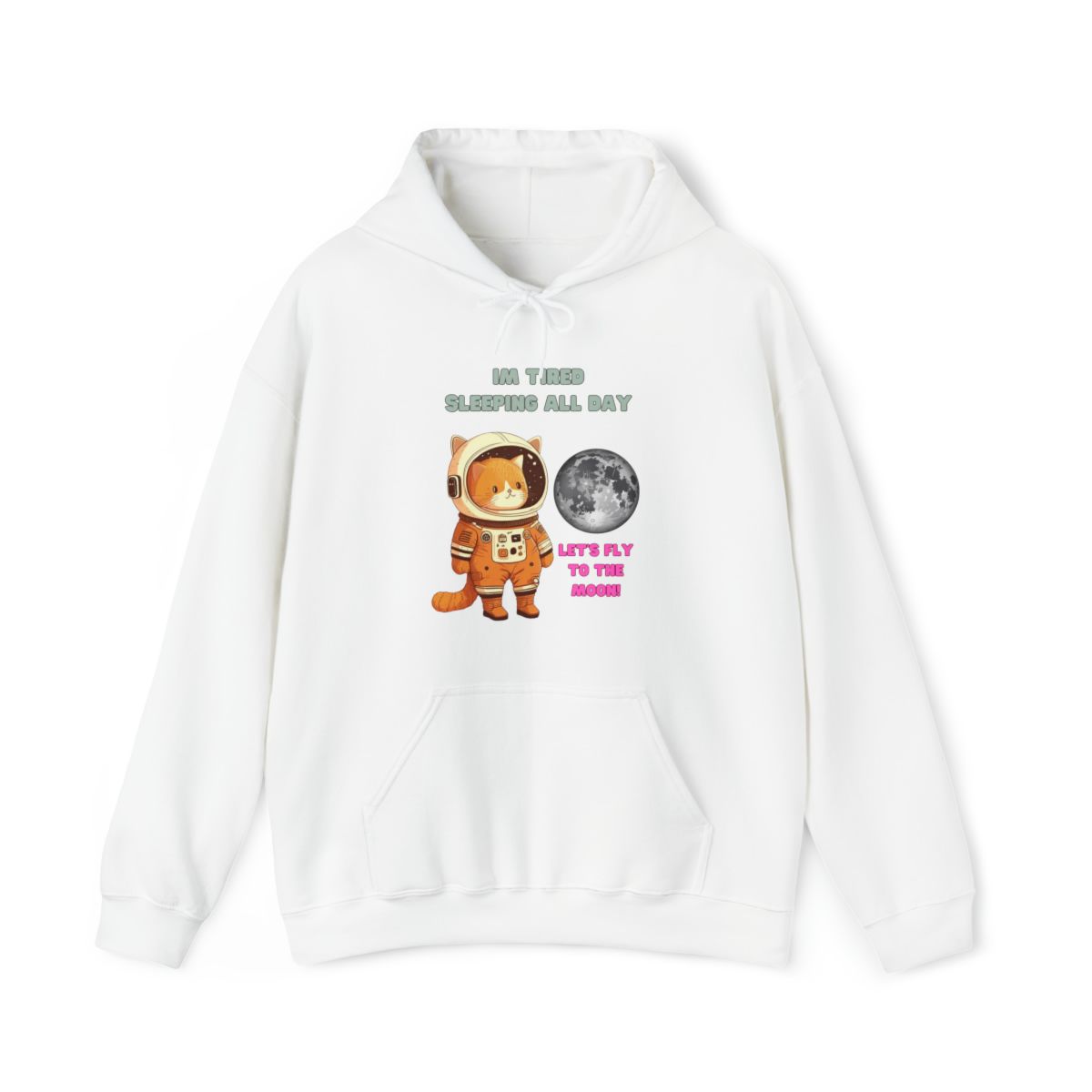 Fly To The Moon - Unisex Heavy Blend™ Hooded Sweatshirt
